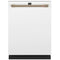 24 in. Fingerprint Resistant Matte White Top Control Smart Built-In Tall Tub Dishwasher with 3rd Rack and 39 dBA-Washburn's Home Furnishings
