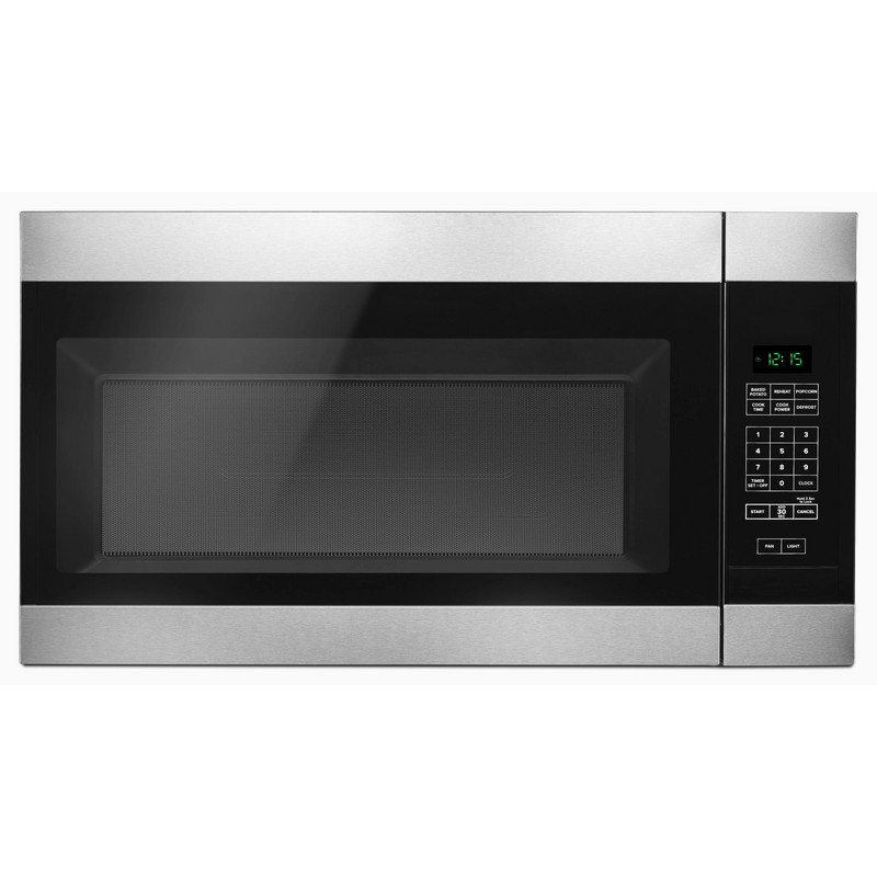 Amana 1.6 Cu. Ft. Over-the-Range Microwave with Add 0:30 Seconds - Stainless Steel-Washburn's Home Furnishings