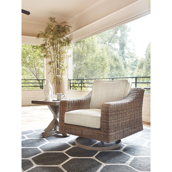 Beachcroft - Beige - Swivel Lounge Chair (1/CN)-Washburn's Home Furnishings
