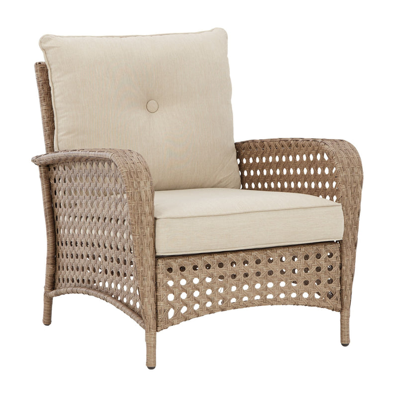 Braylee - Driftwood - Lounge Chair W/cushion (2/cn)-Washburn's Home Furnishings