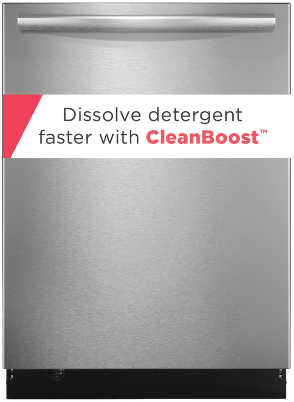 Frigidaire Gallery 24" Stainless Steel Tub Built-In Dishwasher with CleanBoost™-Washburn's Home Furnishings