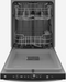GE 24 in. Top Control Built-In Tall Tub Dishwasher in Fingerprint Resistant Stainless with Dry Boost, 3rd Rack, and 47dBA-Washburn's Home Furnishings