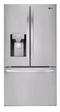 LG 28 CuFt French Door Refrigerator w/Ice and Water in Door - Stainless-Washburn's Home Furnishings