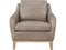 Leather Italia Cammack Chair in Sandy Brown Leather-Washburn's Home Furnishings