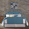 Vintage Series - King Metal Bed - Blue-Washburn's Home Furnishings