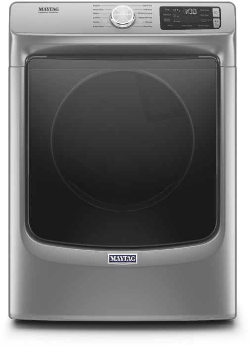 Maytag Front Load Electric Dryer with Extra Power and Quick Dry Cycle - 7.3 cu. ft. - Metallic Slate-Washburn's Home Furnishings
