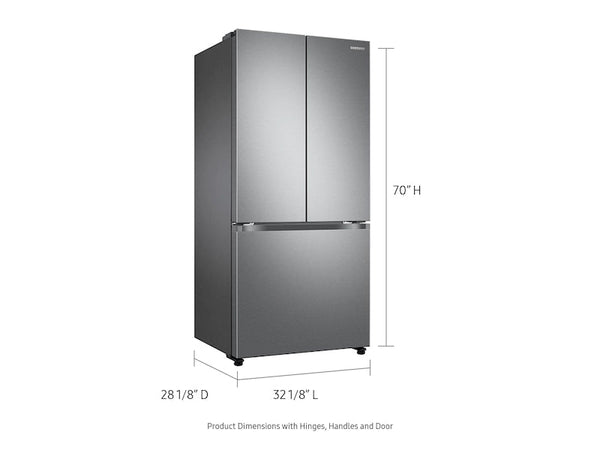 Samsung 18 cu. ft. Smart Counter Depth 3-Door French Door Refrigerator in Stainless Steel-Washburn's Home Furnishings