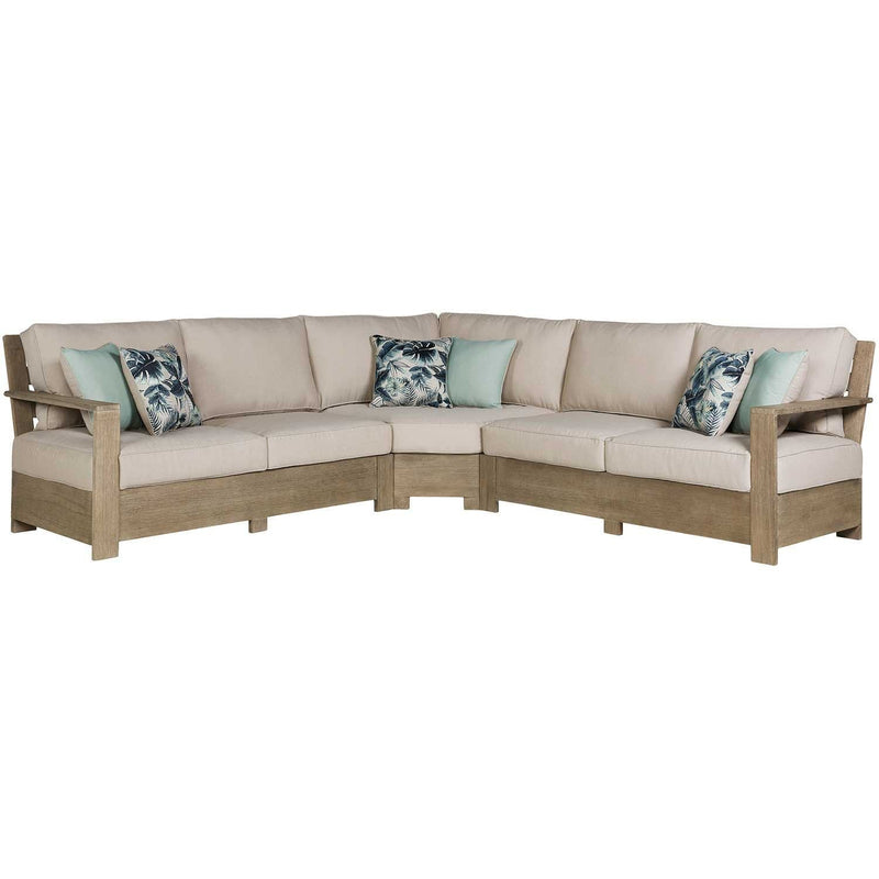 Silo Point - Brown - 3 Pc. Sectional Lounge-Washburn's Home Furnishings