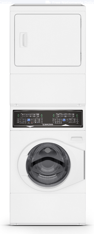 Speed Queen 27" Electric Laundry Center w/3.5 cu.ft. Washer, 7.0 cu.ft. Dryer, 11 Preset Washer Cycles, 10 Preset Dryer ...-Washburn's Home Furnishings