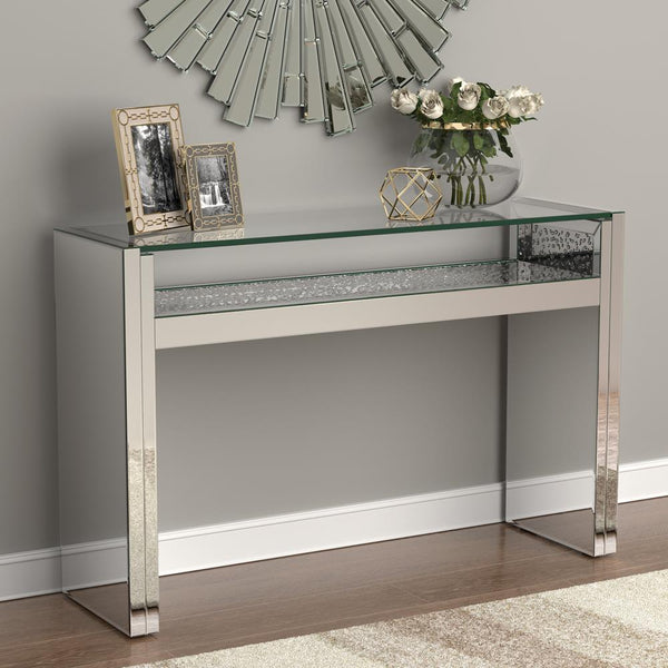 1-shelf Console Table - Pearl Silver-Washburn's Home Furnishings