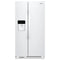 Whirlpool 21 Cu. Ft. Side-by-Side Refrigerator in White-Washburn's Home Furnishings