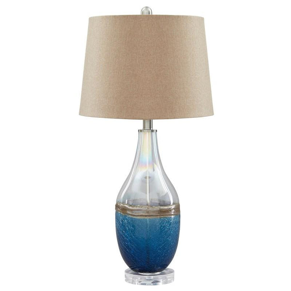 Ashley Aaronby Glass Table Lamp (2/CN)-Washburn's Home Furnishings
