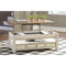 Realyn - White/Brown - Lift Top Cocktail Table-Washburn's Home Furnishings