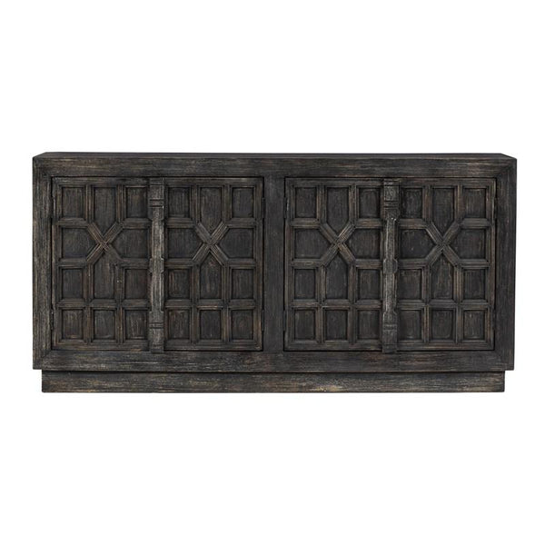 Ashley Roseworth Accent Cabinet in Distressed Black-Washburn's Home Furnishings