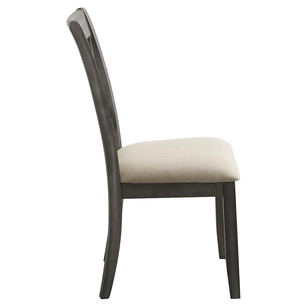 Curranberry Metallic Gray Dining Chair (set Of 2) Washburn's Home