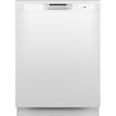 GE 24 inch Dishwasher W/Front Controls in White-Washburn's Home Furnishings