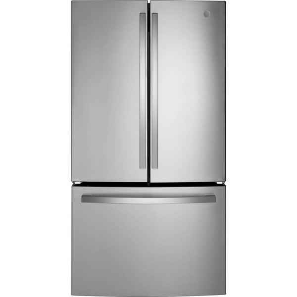 GE 27cf French Door Refrigerator in S/S-Washburn's Home Furnishings
