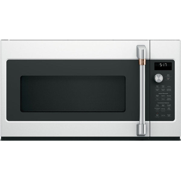 GE Café 1.7 Cu. Ft. Convection Over-the-Range Microwave Oven in Matte White-Washburn's Home Furnishings