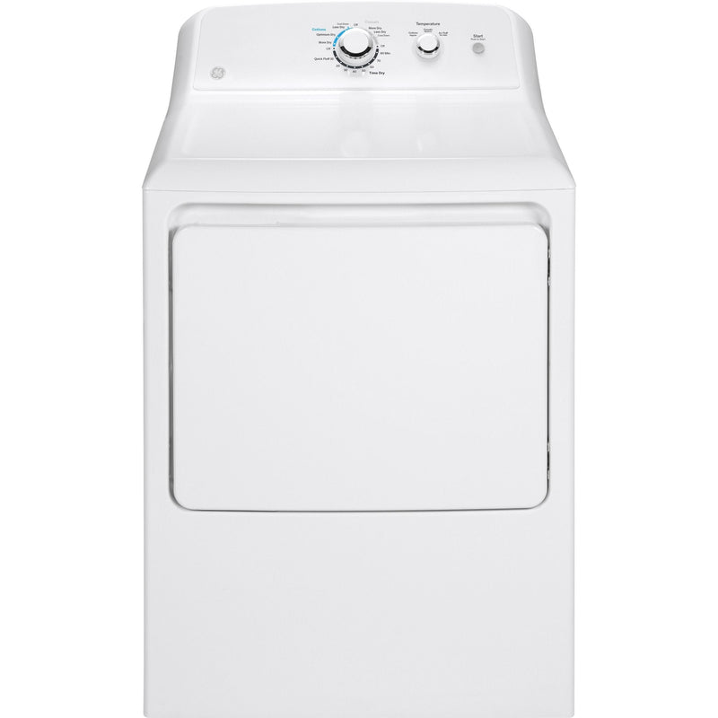 GE 7.2 Cu. Ft. White Electric Vented Dryer-Washburn's Home Furnishings