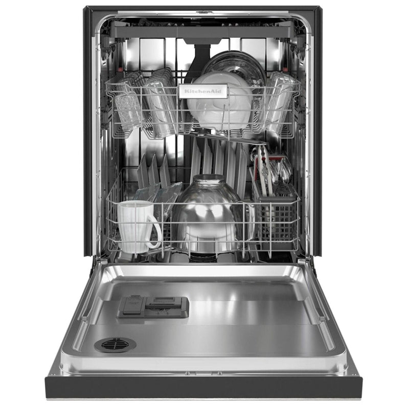 KitchenAid 39 dBA Dishwasher in PrintShield Finish with Third Level Utensil Rack - Stainless Steel-Washburn's Home Furnishings