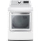 LG 7.3 Cu. Ft. Smart Electric Dryer with EasyLoad Door in White-Washburn's Home Furnishings
