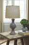 Magdalia - Gray - Ceramic Table Lamp (1/cn)-Washburn's Home Furnishings