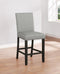 Olid - Back Upholstered Counter Height Stool - Pearl Silver-Washburn's Home Furnishings