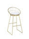 Padded Seat Bar Stools - Gold (set Of 2)-Washburn's Home Furnishings