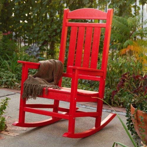 Polywood Presidential Rocking Chair in Sunset Red