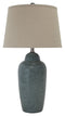 Saher - Green - Ceramic Table Lamp (1/cn) - Earthy Ceramic-Washburn's Home Furnishings