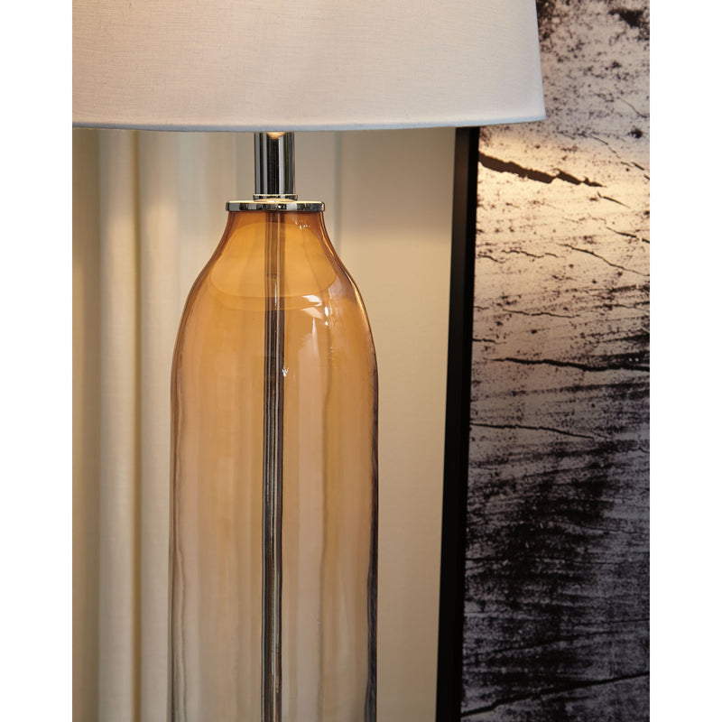 Sheyla - Clear/Pink - Glass Table Lamp (1/CN)-Washburn's Home Furnishings