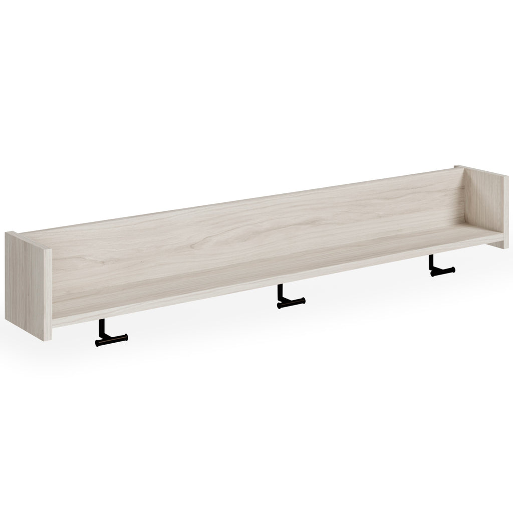 Socalle - Light Natural - Wall orders Mounted Coat Rack With shelf