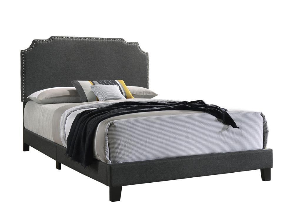 Tamarac Upholstered Bed Eastern King Bed Grey Washburn's Home