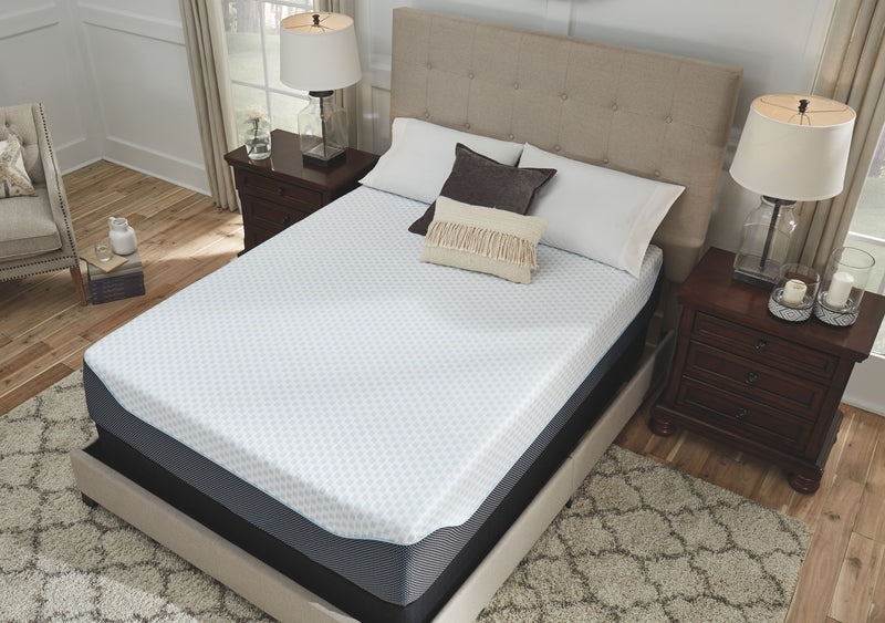 14 Inch Chime Elite - White/blue - California King Mattress-Washburn's Home Furnishings