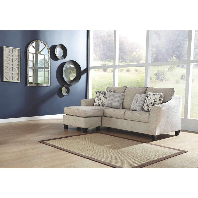 Abney - Driftwood - Sofa Chaise Queen Sleeper-Washburn's Home Furnishings