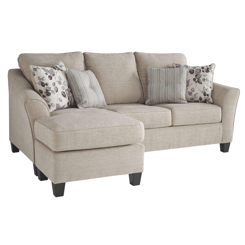 Abney - Driftwood - Sofa Chaise Queen Sleeper-Washburn's Home Furnishings