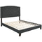 Adelloni - Charcoal - King Uph Hdbd/ftbd/roll Slats - Button Tufting-Washburn's Home Furnishings