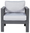 Amora - Charcoal Gray - Lounge Chair W/cushion (2/cn)-Washburn's Home Furnishings