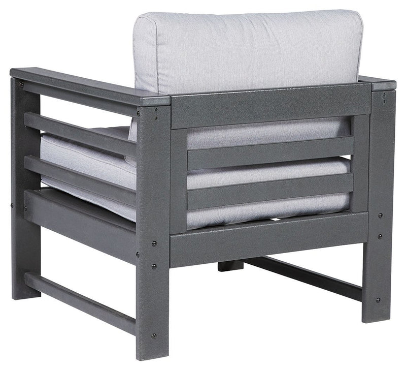 Amora - Charcoal Gray - Lounge Chair W/cushion (2/cn)-Washburn's Home Furnishings