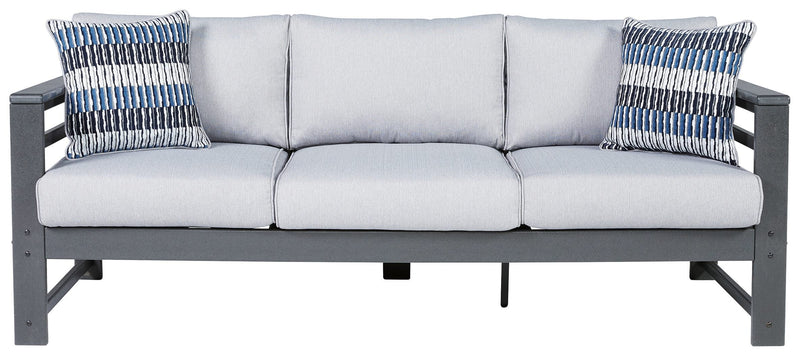 Amora - Charcoal Gray - Sofa With Cushion-Washburn's Home Furnishings