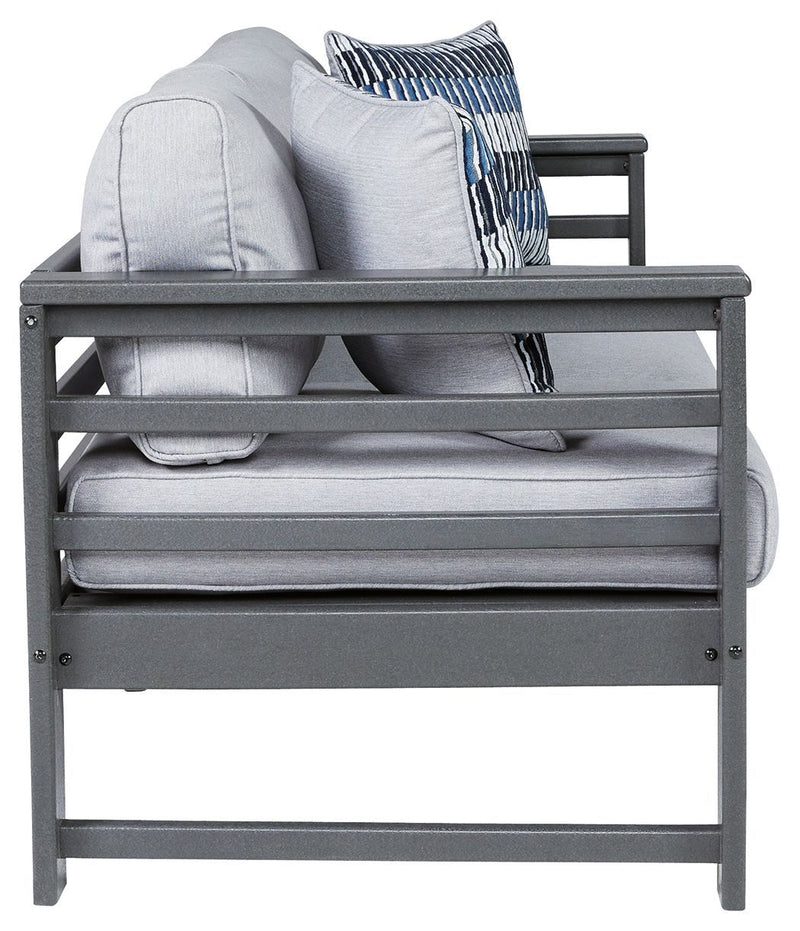 Amora - Charcoal Gray - Sofa With Cushion-Washburn's Home Furnishings