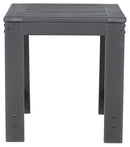 Amora - Charcoal Gray - Square End Table-Washburn's Home Furnishings