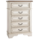 Ashely Realyn Chest in Chipped White-Washburn's Home Furnishings