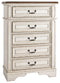 Ashely Realyn Chest in Chipped White-Washburn's Home Furnishings