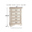 Ashley Realyn - Chipped White - Chest-Washburn's Home Furnishings