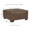 Ashley Abalone Oversized Accent Ottoman in Chocolate-Washburn's Home Furnishings