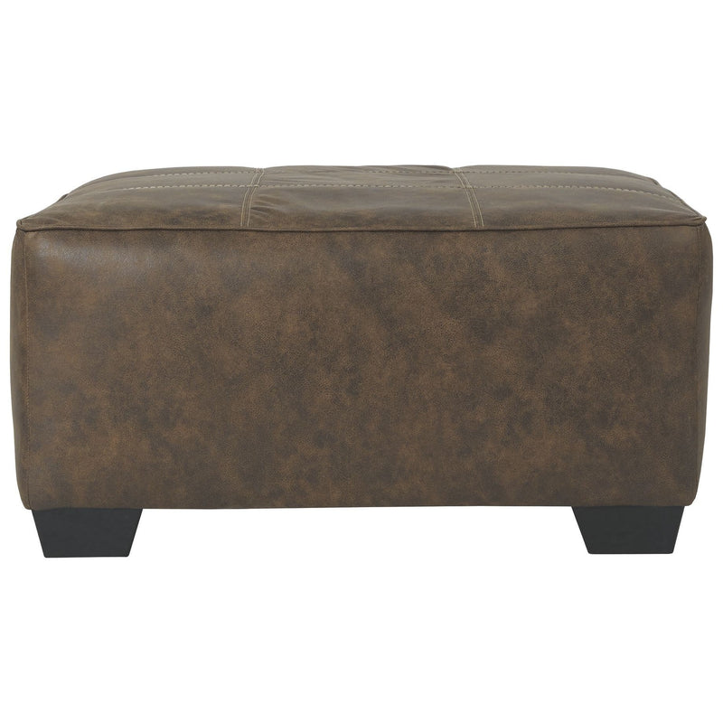 Ashley Abalone Oversized Accent Ottoman in Chocolate-Washburn's Home Furnishings