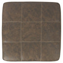 Ashley Abalone Oversized Accent Ottoman in Chocolate-Washburn's Home Furnishings