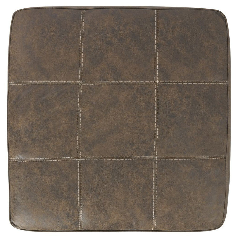 Ashley Abalone Oversized Accent Ottoman in Chocolate-Washburn's Home Furnishings