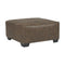 Ashely Abalone - Chocolate - Oversized Accent Ottoman-Washburn's Home Furnishings